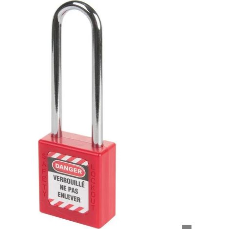 Fth-Thirard Sicherheitsvorhängeschloss rot 76 mm aus ABS-Stahl