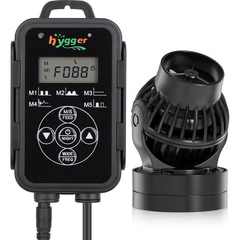 Pompe de Brassage pour Aquarium,5670LPH Wave Maker Aquarium avec Intelligent Contrôleur,6W Pompe de Circulation pour Aquarium for 75-380L Freshwater and Marine Reef Aquariums (1/5)