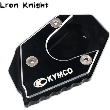 (KYMCO Noir) Compatible avec KYMCO Xciting 250, 300, 350, 400, 400i, 250i, 300i, 350i : béquille latérale CNC, extension de béquille, plaque de support, support agrandissant la béquille maxpower (1/4)