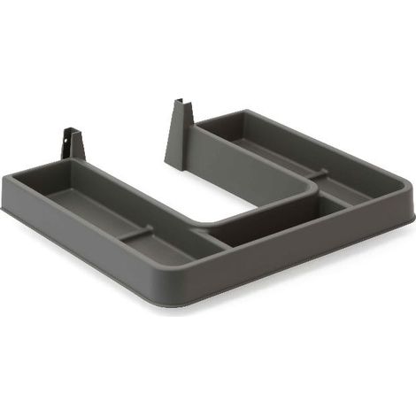 salva sifón recto baine. plástico. con . blanco / gris / antracita acabado antracita