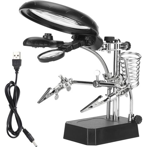 Magnifier Auxiliary Clip Adjustable Desktop Stand Fixing Cramp Lamp Holder Installation Tool (1/5)