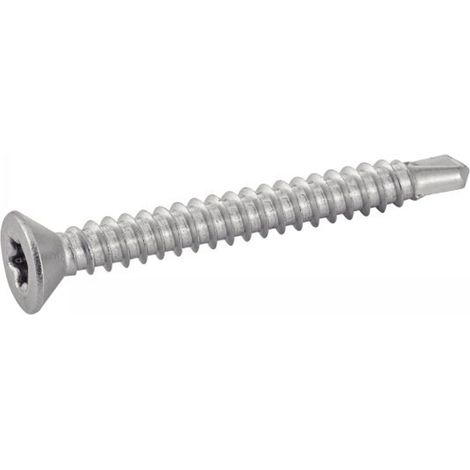 Vis autoperceuses tête fraisée six lobes - Inox A4 4,8x38 mm - Boîte de 200 (1/3)