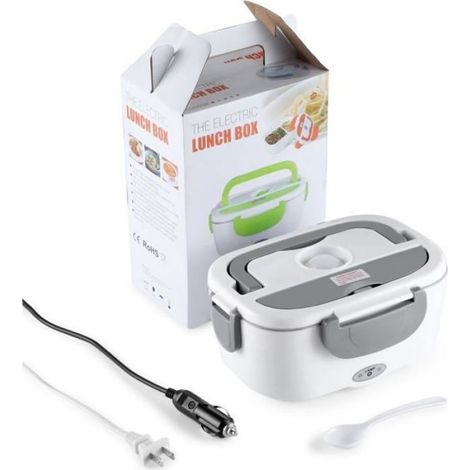 Lunch Box - - Gamelle Chauffante Électrique - 1.5L - Acier Inoxydable - 40W (1/4)