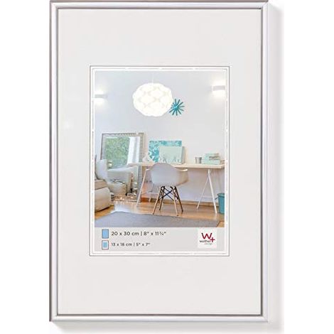 walther design Cornice Argento 70 x 100 cm New Lifestyle Cornice in plastica KV100S (1/4)