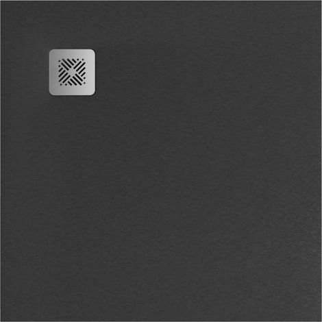 Jika Selina - Receveur de douche 100x100 cm, Anti-Slip, noir H2142K5R110001 (1/2)