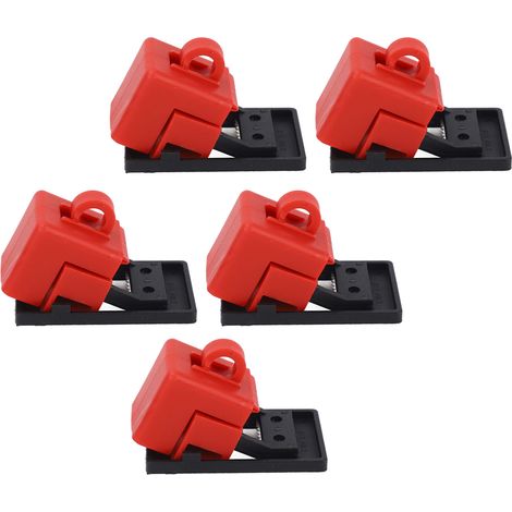 Dispositif de verrouillage de disjoncteur (lot de 5) : pince détachable en plastique pour disjoncteur électrique BD D11 (1/5)