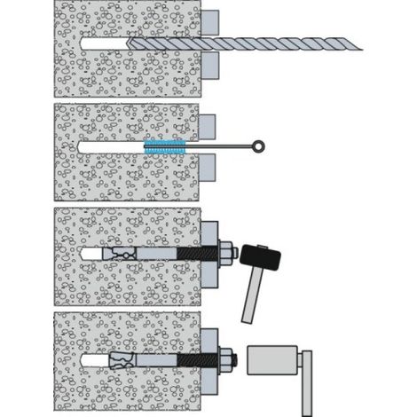 Vis d'ancrage RawlPlug R-XPT-10180/110 10x180 mm 50 unités (1/6)
