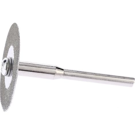 10 disques de meulage diamantés de 25/30/40 mm de diamètre intérieur et de 3 mm de diamètre, pour meuleuse électrique, avec 2 mandrins. (1/5)