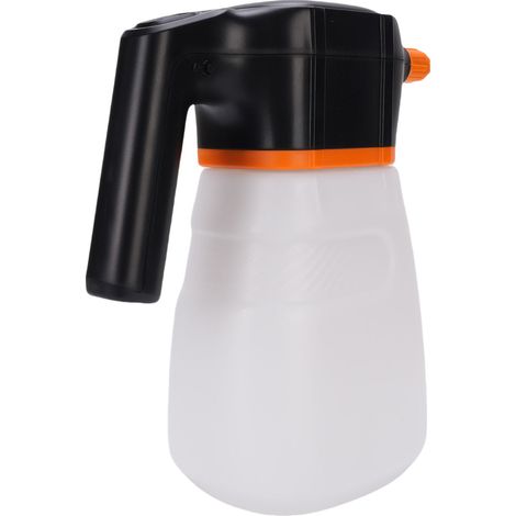 Pulvérisateur à mousse et savon électrique sans fil 2L batterie 6000mAh haute pression rechargeable pour lavage voiture arrosage jardin nettoyage extérieur blanc (1/5)