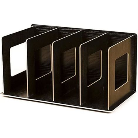 Étagère, Stockage de Cartes à la Maison étagère Créative Bricolage étagère en Bois support de rangement pour - Noir (1/3)