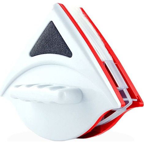 Lave Vitre Magnétique, Nettoyeur Vitre, Double Face pour Fenêtres de 15-24 mm, Professionnel, Comprend 6 Éponges, 4 Balais d'Essuie-Glace et 12 Ajusteurs d'Éponge au Total (Nettoyeur) (1/5)