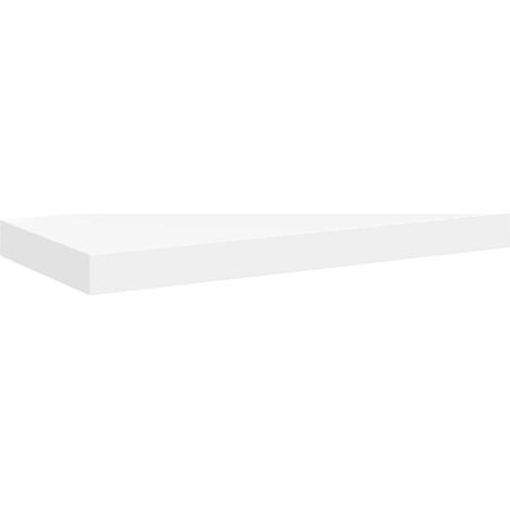 vidaXL Estante flotante de pared MDF blanco 50x23,5x3,8 cm (1/2)