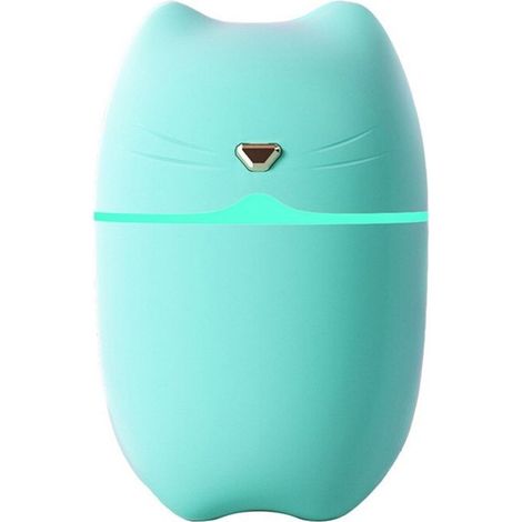 1 pièce Humidificateur USB, pulvérisation fine, design compact, pour bureau, étudiants, chambre et voiture - vert