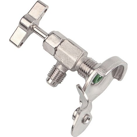 Valve de perçage pour cartouche de réfrigérant – clim auto, domestique, réfrigérateur, sortie 11 mm pour petites cartouches (1/5)
