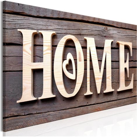 Tableau Imprimé "Wooden Home Narrow" 45 x 135 cm (1/2)