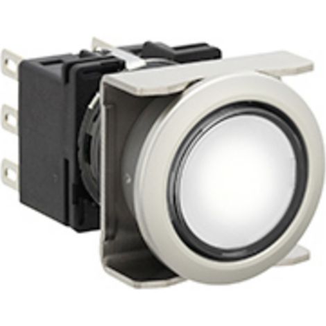 Idec LB6ML-M1T64PW LB6ML-M1T64PW Leuchtdrucktaster 250 V, 125 V, 30 V 5 A 2 x Aus/(Ein) tastend (Ø)