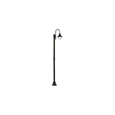 Lampione Su Palo Modello Parigi - 100w IP44 cm.230h. colore nero (1/2)