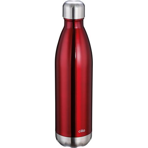 Bottiglia termica Cilio in acciaio rosso 750 ml (1/2)
