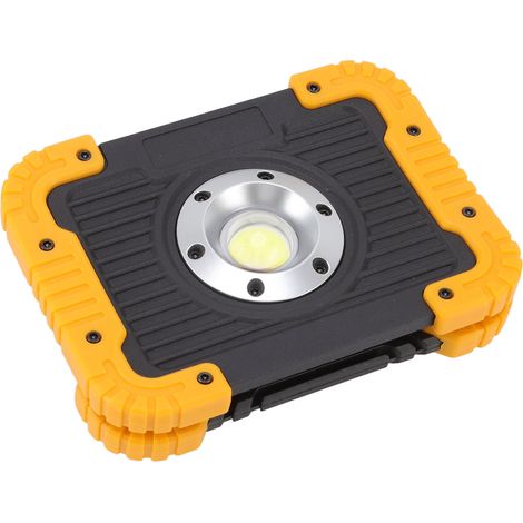 Projecteur de travail COB étanche, rechargeable par USB et portable, avec support rotatif à 180° pour le camping et les situations d'urgence. (1/5)