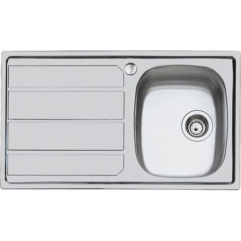 Foster - Lavello Cucina In Acciaio Inox Ad Incasso S1000 86 Cm 1 Vasca A Destra (1/2)