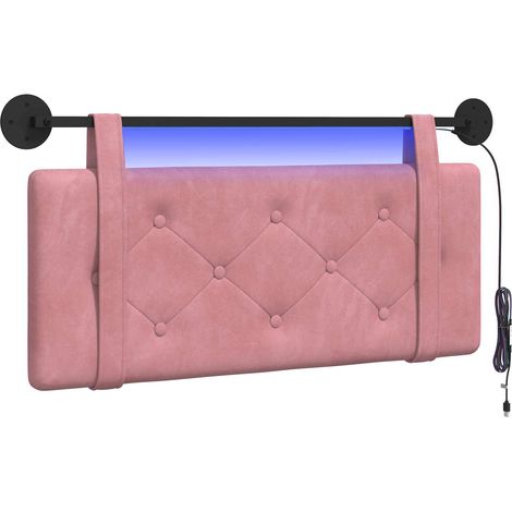 Maison Exclusive - Testiera sospesa Con luce LED Rosa Velluto (1/5)
