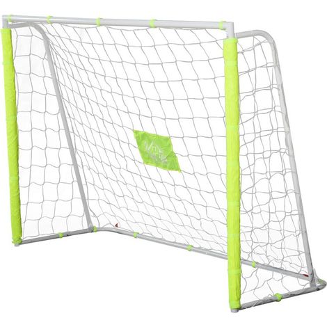 PORTA DA CALCIO RETE CON BERSAGLIO CENTRALE E PALI IN TESSUTO 186X62X123 CM (1/5)