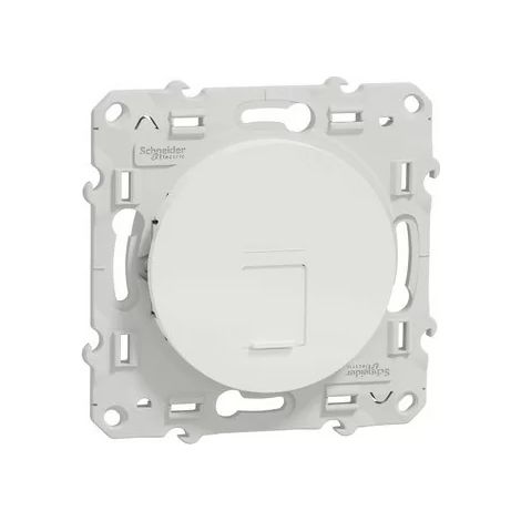 Schneider S520475 Odace RJ45 grade 1 multimedia socket - white (1/2)