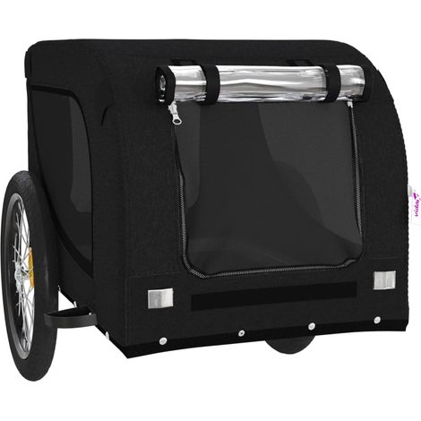 Rimorchio/carrello per animali domestici nero 020044225