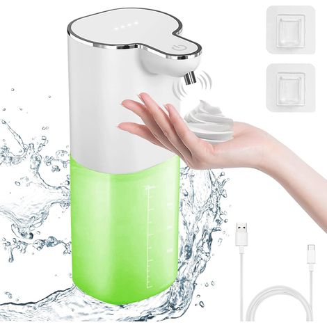 Distributeur de Savon Automatique, 400ml Distributeur Savon Mousse (1/5)