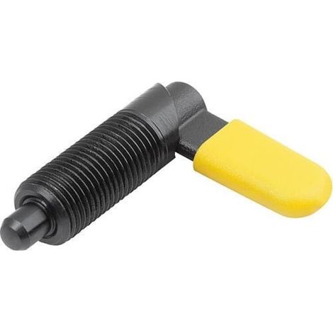 KIPP Sperrriegel M10x1 Ø4mm Form C Gewindehülse Stahl brüniert (1/3)