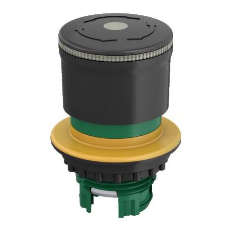 Petit arrêt d'urgence Diamètre de montage 30mm Rotation Noir lumineux 000197550 EATON M30S-PVLT30 (1/2)