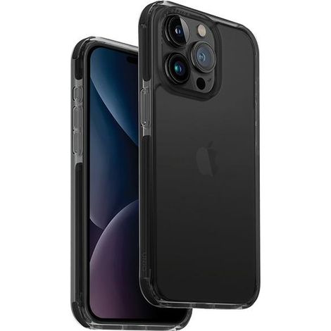 Custodia UNIQ Combat per iPhone 15 Pro 6.1" nera/nera carbone