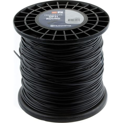 Husqvarna Opti Round 597668860 - Filo per decespugliatore 4 mm 80 m Nero Bobina