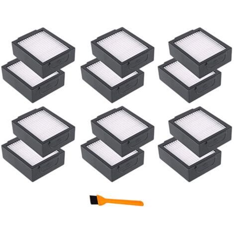 Confezione da 12 filtri HEPA di ricambio per aspirapolvere iRobot Roomba e5, e5154, e6, i7, i7+, i7156, i1, i3, i4 e8 (eccetto Combo J7+) - Karteo (1/5)