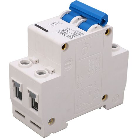 Disjoncteur miniature CC, montage sur rail DIN, type B, 2 pôles, 40 A, 500 V, pour système photovoltaïque solaire DZ47 B63 (1/5)