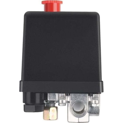 YMYNY Soupape de Compresseur D'air 220V Pression Automatique Pressostat Compresseur D'air Compresseur Interrupteur Contrôle Valve pour Une Réduction Rapide de la Pression(4 trous) (1/4)