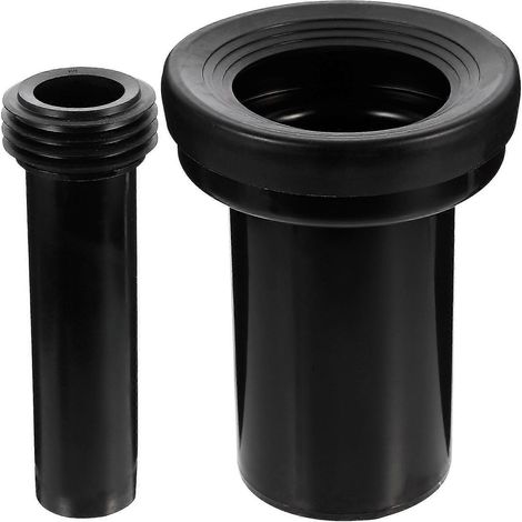 Lot de 2 tuyaux de chasse d'eau pour WC, rallonge pour siphon mural, accessoire de toilette (1/2)
