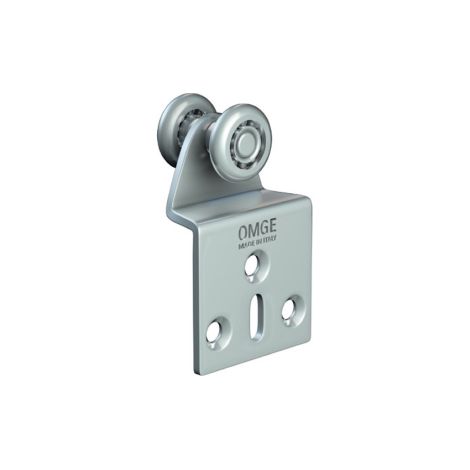 Omge cf 4 pz di carrelli a 2 ruote in acciaio per porte scorrevoli 15 mm