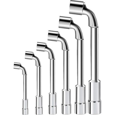 Jeu de clés à cliquet réglables 7–12 mm (6 pièces), clés combinées ergonomiques avec mécanisme de cliquet rapide, idéales pour bricolage, réparation automobile et atelier domestique (1/5)