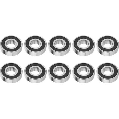 Enowelir 10pcs 6204-2RS Roulements à Billes, Joint Double Face à Grande Vitesse Roulement à Billes Rainure Profonde Roulement à Billes Rainuré Profond Double Scellé 17x47x14mm (1/4)