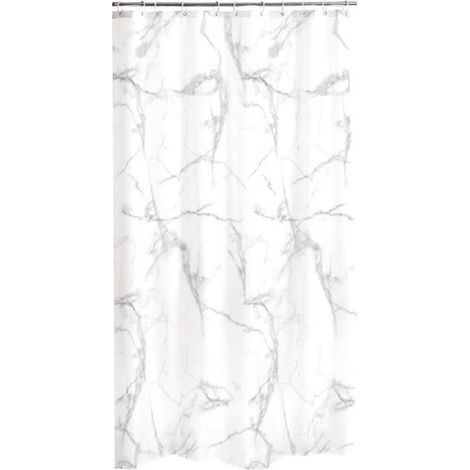 Rideau de douche - - Marbre - Polyester - 180x200 cm - Contemporain