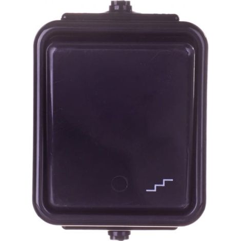 Interruptor de escalera de cedro IP44 negro WNT-600C WNT600C05