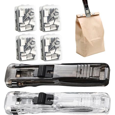 Agrafeuse à clips compacte avec 200 réutilisables (1/5)