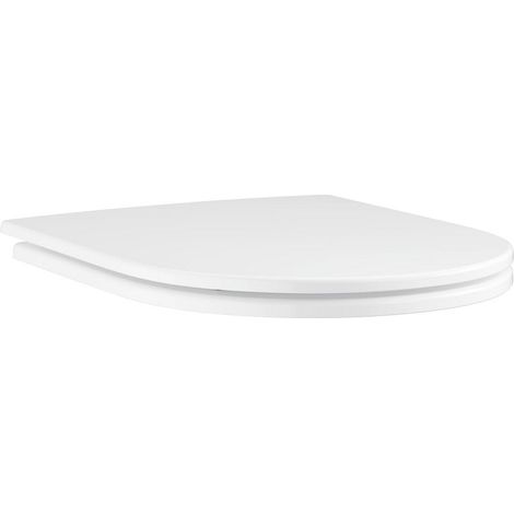 Euro Ceramic siège abattant WC en Duroplast amovible avec frein de chute, blanc (102500SH00)