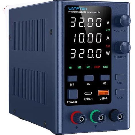 Fuente de alimentación de CC, control programable, pantalla de precisión, EPS 32V 10A 320W, enchufe europeo de 220V (1/2)