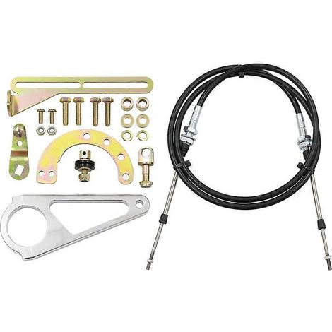 Kit de tringlerie de changement de vitesse à câble de colonne ACA-1804 de 2 pouces compatible avec les transmissions GM TH350/TH400/700R4 (1/5)
