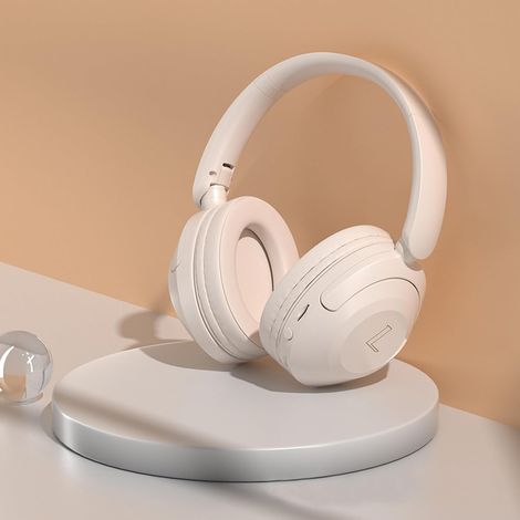 Casque o sans fil Bluetooth à réduction de bruit active, basses (1/5)