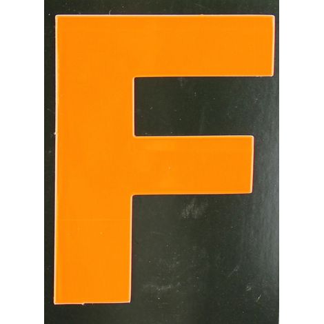 Conacord Reflektierender Klebebuchstabe F orange F Klebebuchstaben & Zahlen (1/2)