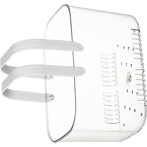 Panier à Main Transparent, poignée Confortable Trous de Ventilation Accès Facile Panier de Rangement de Fruits Polyvalent pour Cuisine, Camping (White) (1/5)