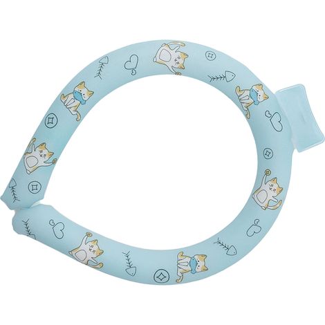 Cache-cou rafraîchissant TPU PCM réutilisable tube de refroidissement cou portable pour été chaleur extérieur travail sport bleu (1/5)